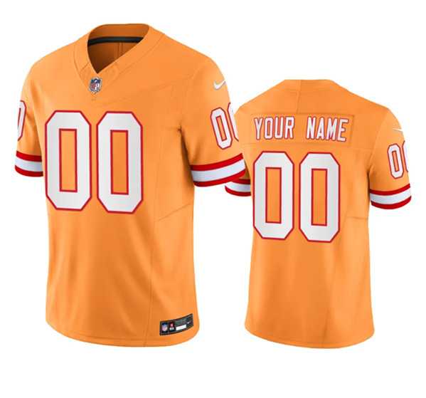 Mens Tampa Bay Buccaneers Active Player Custom Orange Throwback Limited Stitched Jersey->customized nfl jersey->Custom Jersey